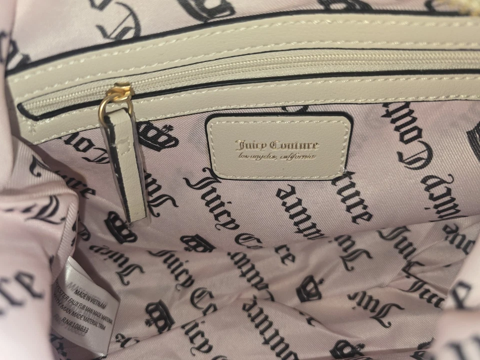 Bolso Juicy Couture Love Furry Friends Hobo Leopardo de las Nieves Nuevo Con Etiquetas Foto 3 de 3