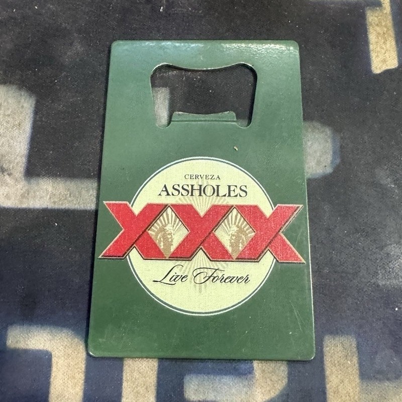 Cerveza XXX Lager Beer Credit Card Bottle Opener, Breweriana Theme