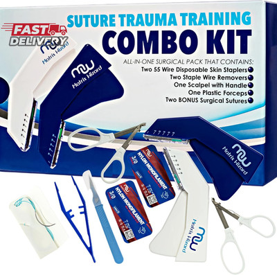 Matrix Wizard Sutures Thread with Needle, Disposable Stapler, Training Tools plu