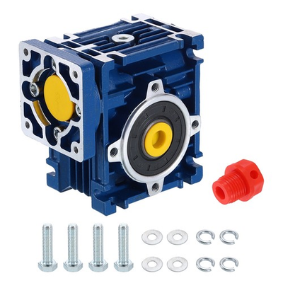 #ad NMRV030 Worm Gear Gearbox Ratio 50:1 14mm Output Shaft Worm Gear Reducer AU $101.22