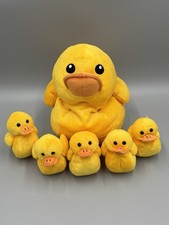 Prextex Plush Duck W/ 5 Baby Ducks Ducklings Zippered Pouch Stuffed Animal