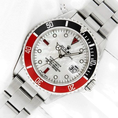 ROLEX SUBMARINER DATE STAINLESS STEEL WATCH - MOP DIAMOND DIAL