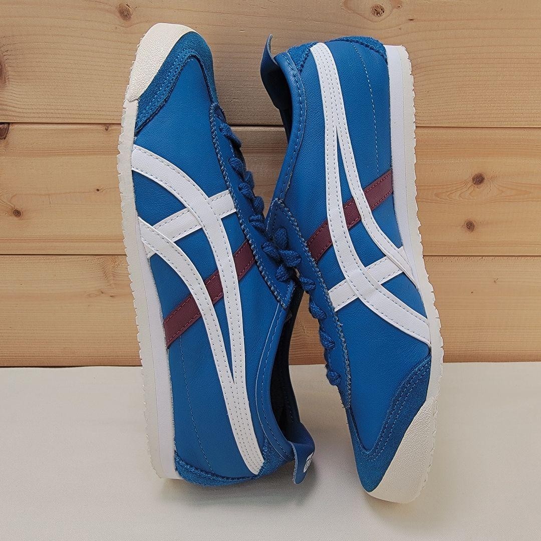 Onitsuka Tiger Sneakers Shoes Mexico 66 Leather Blue TH4J2L