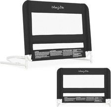 Dream On Me Mesh Security Bed Rail Toddler Safety Guard with Breathable me...