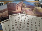 Vintage Santa Fe Railroad Calendars-Lot 2-total of 3 pieces — photo 1