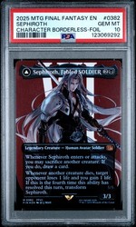 Sephiroth, Fabled SOLDIER (0382) Borderless Foil MTG Final Fantasy