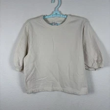 Melrose And Market Womens Sweater Sz S Small Short Sleeve Soft Solid Excellent
