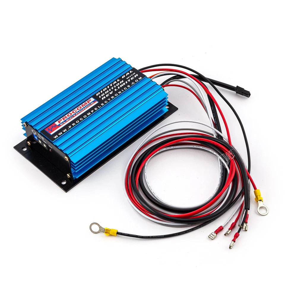 Caixa de ignição Multiple Spark CDI 6AL Rev Lim (1 interruptor rotativo) - Azul - Imagem 2 de 4