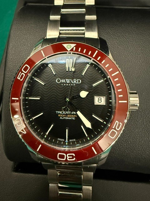 Christopher Ward C60 Trident Pro 600 – Red Ceramic Bezel Diver