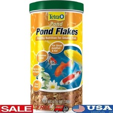 Flaked Fish Food Koi Goldfish Nutrient Rich Clear Water Formula Enhances Color