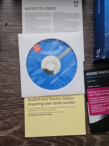 Adobe Photoshop CS5 Student And Teacher for Windows W Code Lightroom 3 Trial
