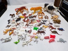 A lot of Aprox. 90 Vintage Plastic Animals From an Estate Auction Non Researched
