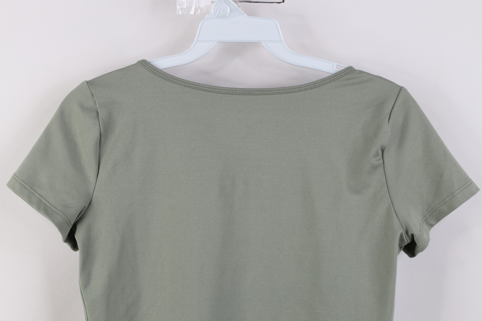 Vtg Y2K Hollister Womens Small Babydoll Cropped Knit Scoop Neck T-Shirt Bella image 8