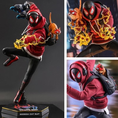 Marvels Spider-Man Miles Morales Bodega Cat Suit 1:6 Figur Hot Toys VGM50 OVP Ne