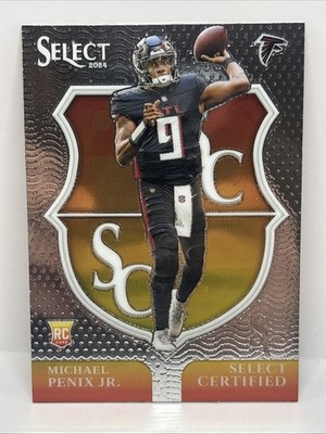 2024 Panini Select - Select Certified Rookies Michael Penix Jr. #9 (RC) Atlanta
