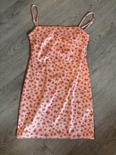Urban Outfitters Dress Women Small Pink Orange Butterfly Print Mini