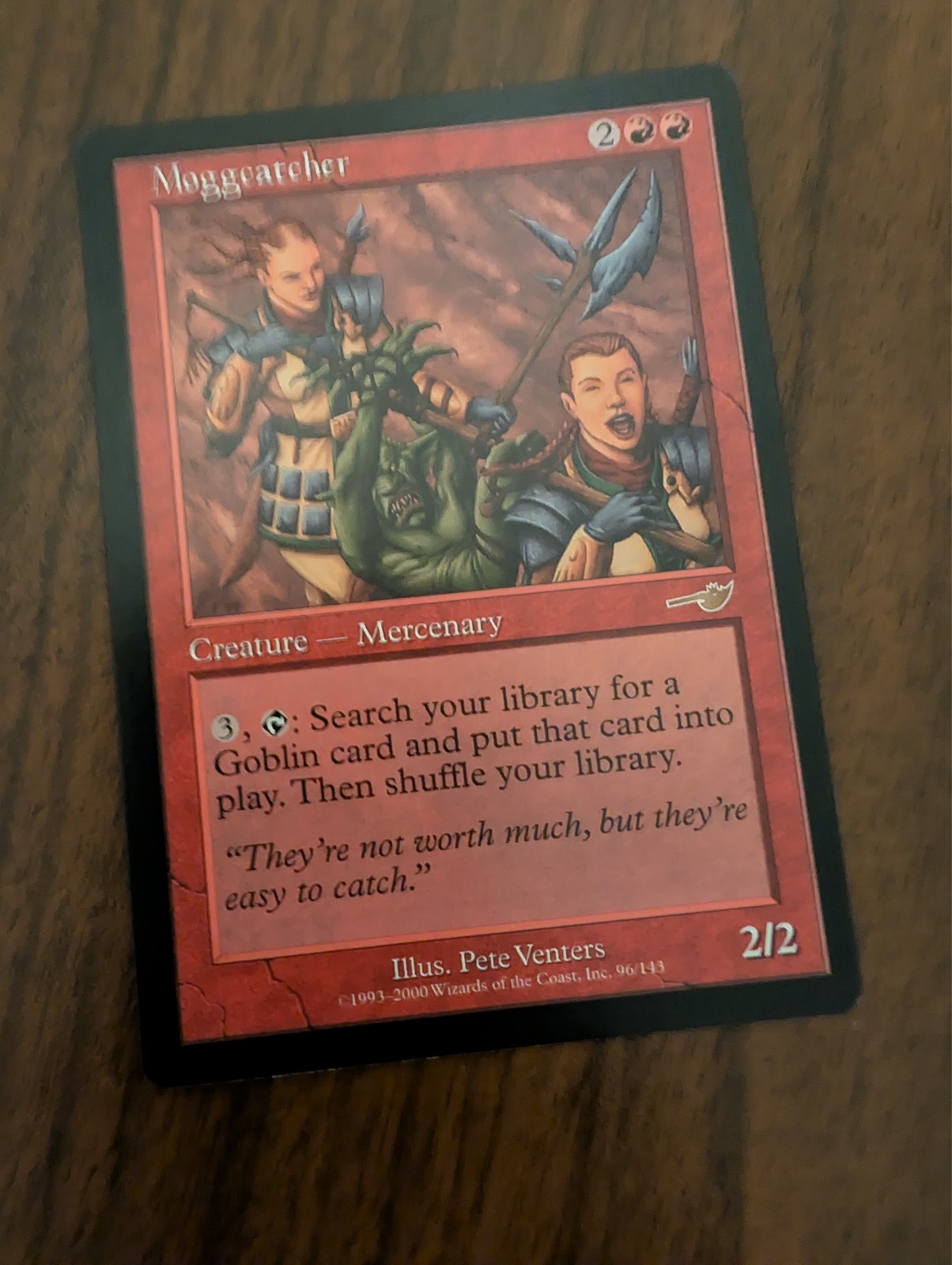 Moggcatcher -  English  (Nemesis,  Rare,  2000) MTG NM