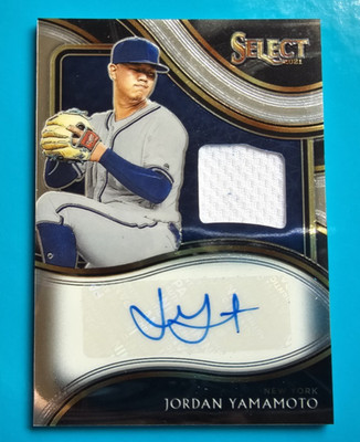 2021 Panini Select Signature Materials - Jordan Yamamoto Auto Jersey SM-JY /299