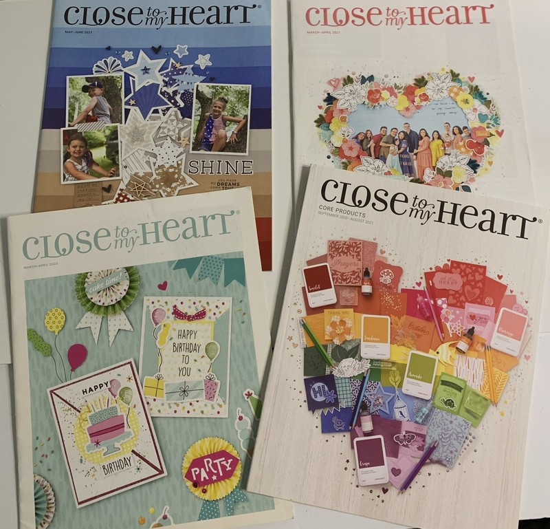4 CLOSE TO MY HEART Catalogs 2021-2022 Scrapbook Stamping IDEAS Paper Crafts