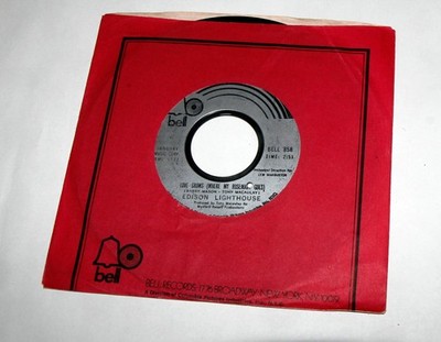 Edison Lighthouse LOVE GOES WHERE MY ROSEMARY GOES 7'' 45 Bell w/ sleeve nearmint