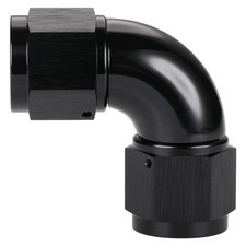 10AN Female to 10AN Female Flare 90 Degree Swivel Full flow Coupler Fitting U...