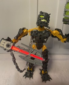 LEGO Bionicle Toa Inika Lot (8732 & 8730) - 100% WORKING LIGHTS & Manuals