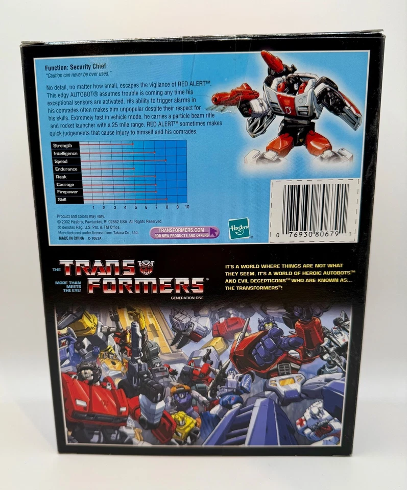 Transformers G1 - Commemorative Series IV - RED ALERT - NEW!! - Image 2 of 4
