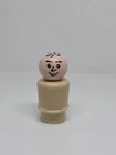 Vintage Fisher Price little people tan man/dad stamped hair