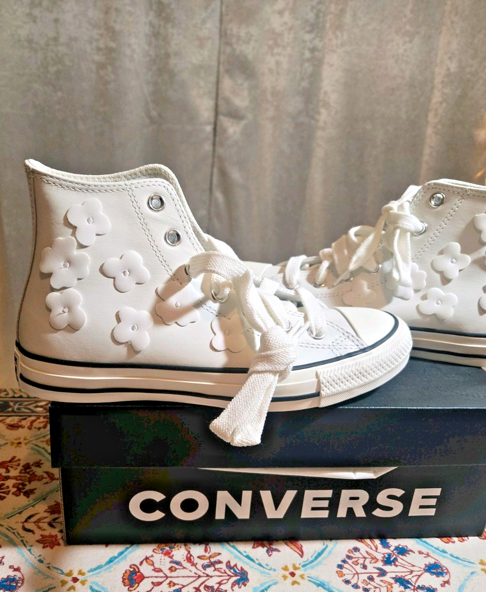 Converse Chuck Taylor All Star Leather Low 3D Flowers - Vintage