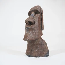 Easter Island Moai Head - Burnt Umber