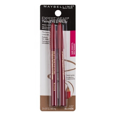 Maybelline Expert Wear Twin Eye & Brow Eyeliner Pencil, Blonde 107, Waterproo...