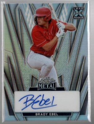 2024 Leaf Metal #BA-BE1 Brady Ebel Autographs Prismatic Silver #/35
