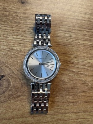 Michael Kors Darci Damen Uhr Armbanduhr MK-3190 Silber Stahl Neue Batterie!