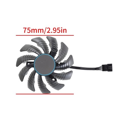 Graphics Card Cooling Fan 4pin DC12V for RX6700XT 6600XT Heat Management - Afbeelding 8 van 12