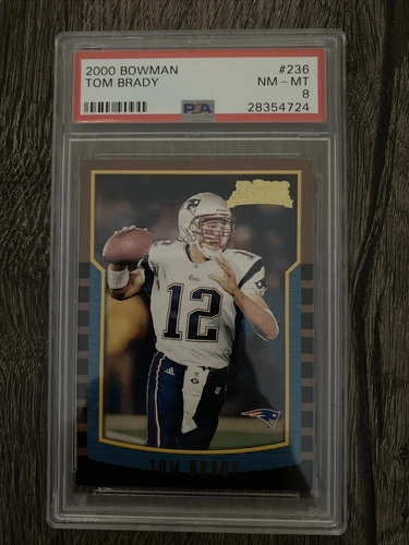 2000 Bowman Tom Brady RC #236 PSA 8 NM-MT Centered GOAT 🐐