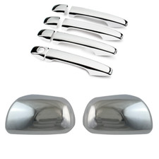 Mirror Door Handle Lid Cover Trim For 2011-2020 Toyota Sienna 10pcs Set Chrome Mirror Door Handle Lid Cover Trim For 2011-2020 Toyota Sienna 10pcs Set Chrome