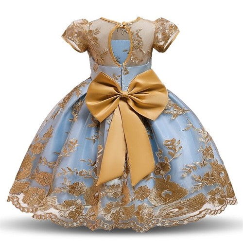 Kids Dress Girls Wedding Tulle Lace Dress Princess Party Pageant Formal Gown - Picture 11 of 30