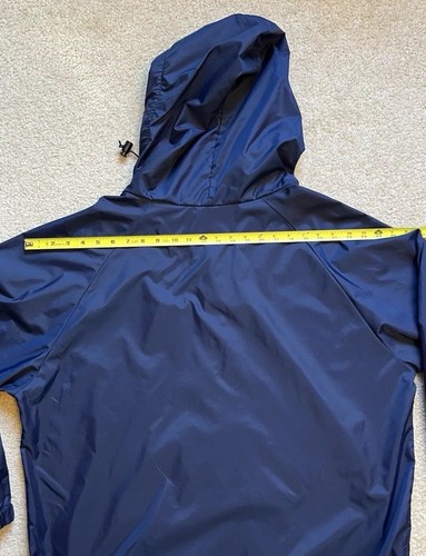 Vintage Abercrombie and Fitch Hooded Windbreaker Jacket Blue Anorak Size XL - Picture 18 of 19