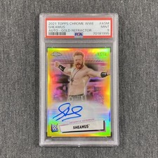 2021 Topps Chrome WWE Sheamus Autograph-Gold Refractor PSA 9 MINT