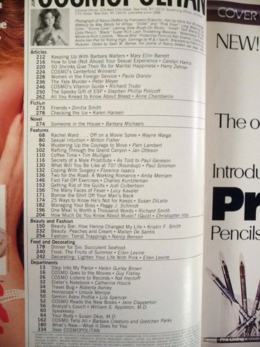 Cosmopolitan Magazine - June, 1982 ~~ Scott Brown centerfold - Bild 5 von 5