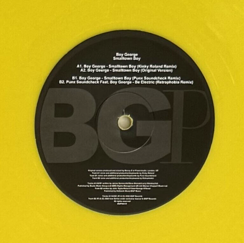BOY GEORGE * SMALLTOWN BOY * UK LIMITED 12" YELLOW VINYL * 250 ONLY! - Picture 6 of 7