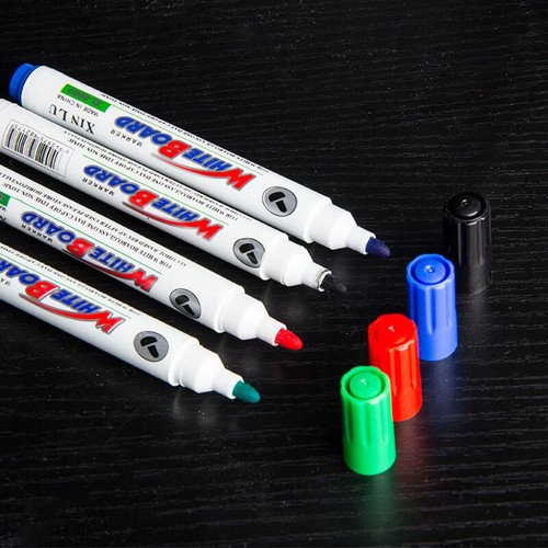 4pcs Whiteboard 4 Colors Marker Pens White Board Dry-Erase Marker Fine 2mm Nib e - Picture 6 of 10