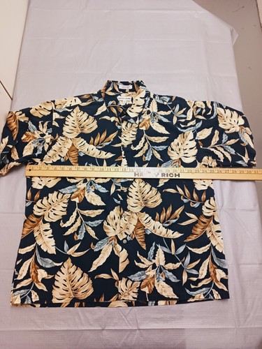 Men's Hawaiian Short Sleeve button down Shirt  Pierre Cardin Size Extra Large - Picture 5 of 10