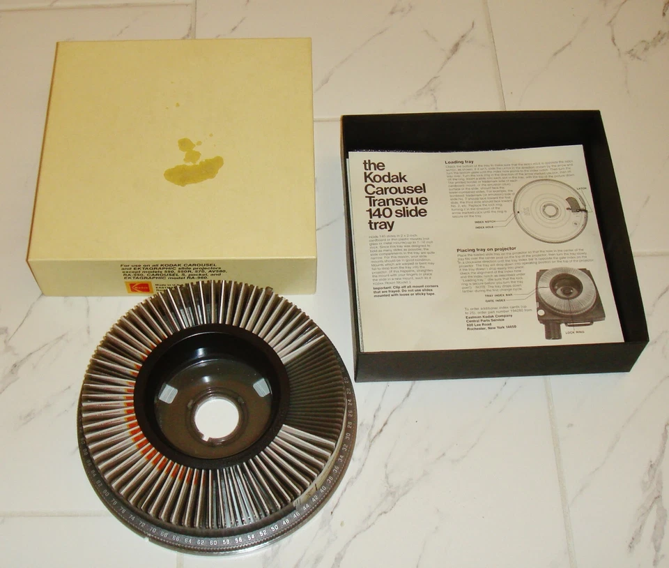 Kodak Picture Carousel Transvue 140 Slide Tray Vintage +VTG  Kodak pictures  - Image 2 of 4
