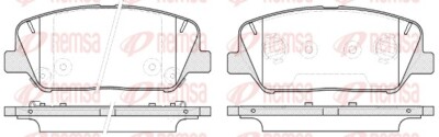 Remsa 1398.12 brake pad set, disc brake for Hyundai, Kia