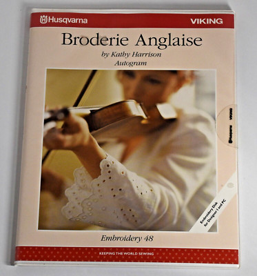 Husqvarna Viking Embroidery 2 Disks #48 Broderie Anglaise for Designer 1 & PC