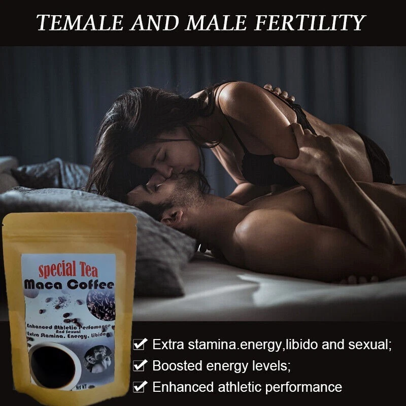 Black Maca Coffee for Men Ginseng Maca Relieve Stress Energy Sexual Desire 100g - Image 4 of 4