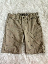 Hurley Boys Sz. 7 Khaki Design Classic Shorts. Cute, Nt Desc