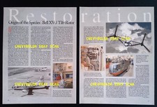 1955 Bell XV-3 Tilt-Rotor Aircraft Info Article "Origin of the Spices"
