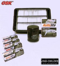FITS MITSUBISHI OUTLANDER ZG ZH 2.4L OIL AIR FILTER SERVICE+SPARKPLUGS 2006-ON
